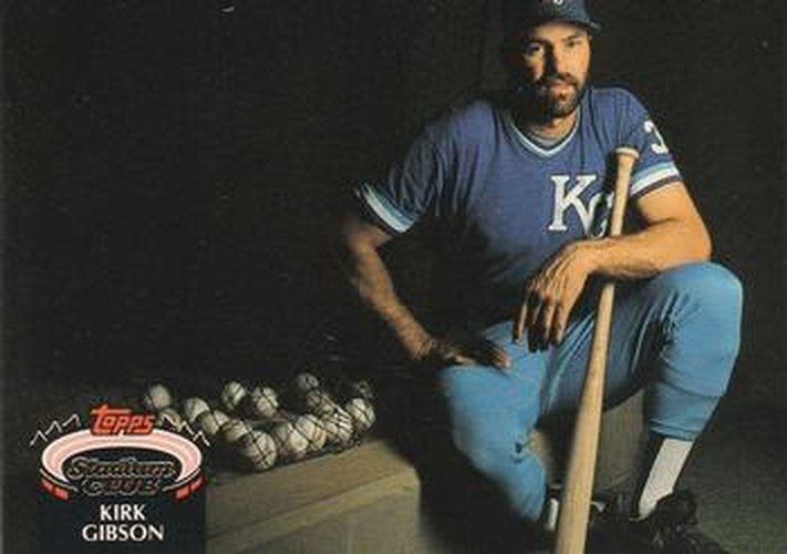 #495 Kirk Gibson - Kansas City Royals - 1992 Stadium Club Baseball