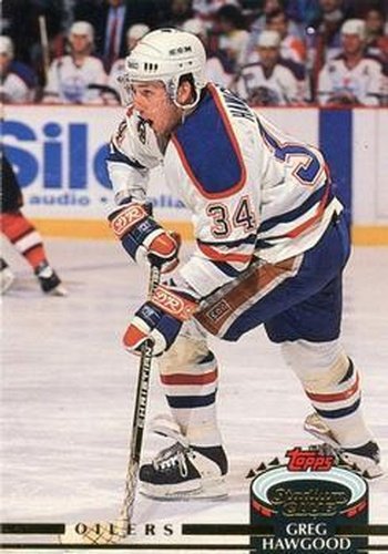 #495 Greg Hawgood - Edmonton Oilers - 1992-93 Stadium Club Hockey