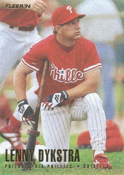 #495 Lenny Dykstra - Philadelphia Phillies - 1996 Fleer Baseball