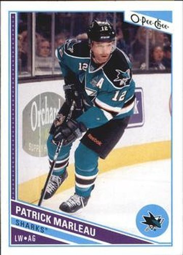 #495 Patrick Marleau - San Jose Sharks - 2013-14 O-Pee-Chee Hockey