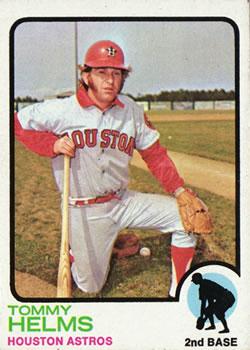 #495 Tommy Helms - Houston Astros - 1973 Topps Baseball