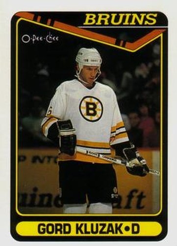 #495 Gord Kluzak - Boston Bruins - 1990-91 O-Pee-Chee Hockey