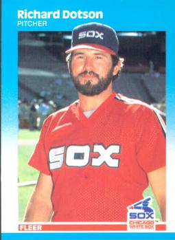 #495 Richard Dotson - Chicago White Sox - 1987 Fleer Baseball