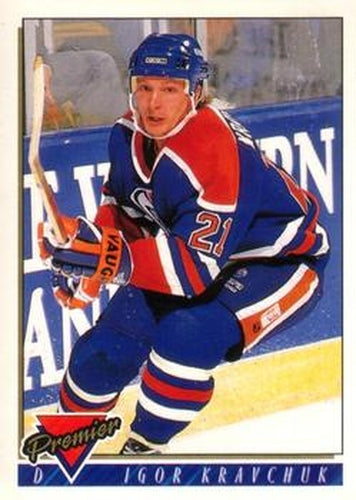 #495 Igor Kravchuk - Edmonton Oilers - 1993-94 O-Pee-Chee Premier Hockey