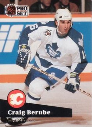 #495 Craig Berube - 1991-92 Pro Set Hockey