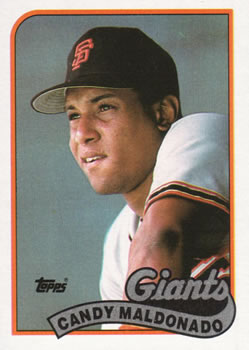 #495 Candy Maldonado - San Francisco Giants - 1989 Topps Baseball