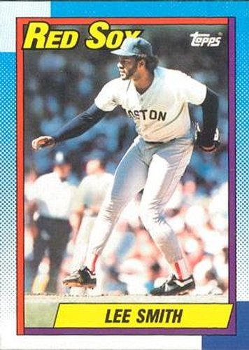 #495 Lee Smith - Boston Red Sox - 1990 O-Pee-Chee Baseball