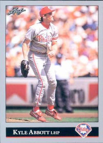 #495 Kyle Abbott - Philadelphia Phillies - 1992 Leaf Baseball