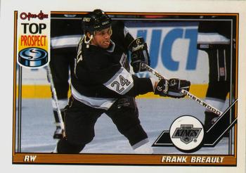 #496 Francois Breault - Los Angeles Kings - 1991-92 O-Pee-Chee Hockey