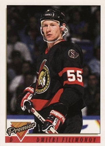 #496 Dmitri Filimonov - Ottawa Senators - 1993-94 Topps Premier Hockey