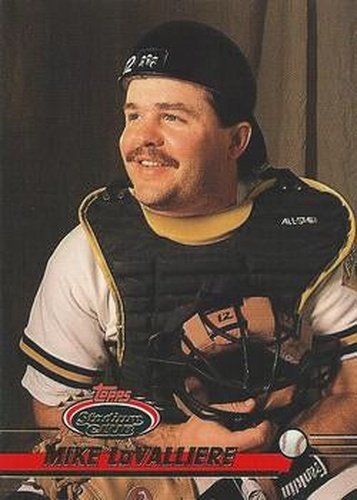 #496 Mike LaValliere - Pittsburgh Pirates - 1993 Stadium Club Baseball