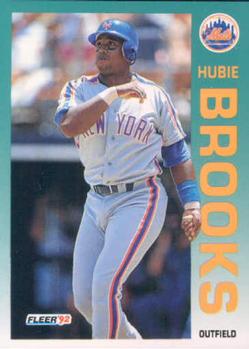 #496 Hubie Brooks - New York Mets - 1992 Fleer Baseball
