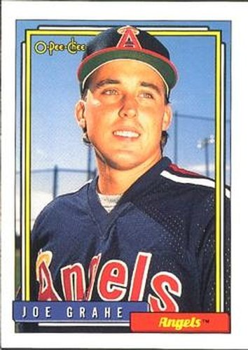 #496 Joe Grahe - California Angels - 1992 O-Pee-Chee Baseball