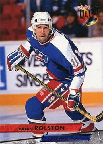 #496 Brian Rolston - USA - 1993-94 Ultra Hockey
