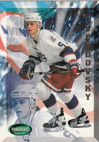 #496 Oleg Tverdovsky - Winnipeg Jets - 1995-96 Parkhurst International Hockey