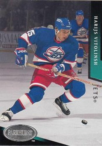 #496 Harijs Vitolinsh - Winnipeg Jets - 1993-94 Parkhurst Hockey