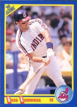 #496 Brad Komminsk - Cleveland Indians - 1990 Score Baseball