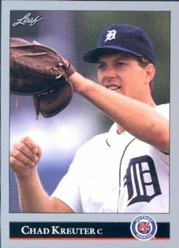 #496 Chad Kreuter - Detroit Tigers - 1992 Leaf Baseball