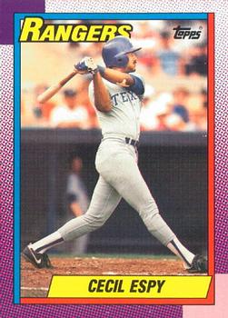 #496 Cecil Espy - Texas Rangers - 1990 O-Pee-Chee Baseball