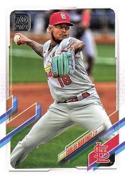 #496 Carlos Martinez - St. Louis Cardinals - 2021 Topps Baseball