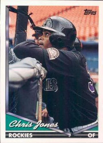 #496 Chris Jones - Colorado Rockies - 1994 Topps Baseball