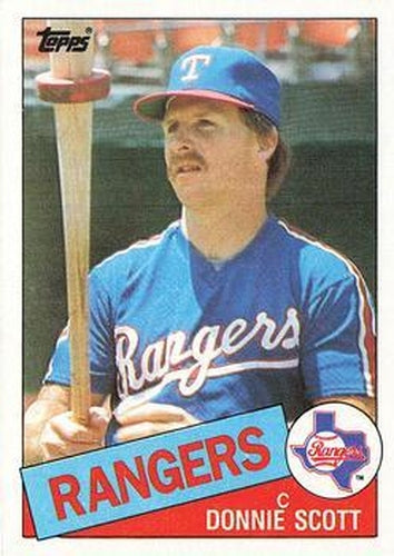 #496 Donnie Scott - Texas Rangers - 1985 Topps Baseball