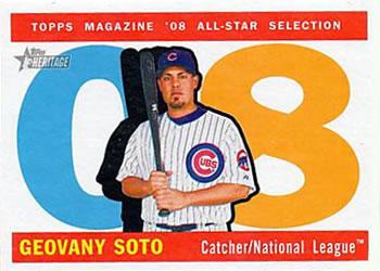 #496 Geovany Soto - Chicago Cubs - 2009 Topps Heritage Baseball