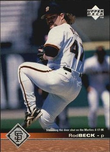 #496 Rod Beck - San Francisco Giants - 1997 Upper Deck Baseball