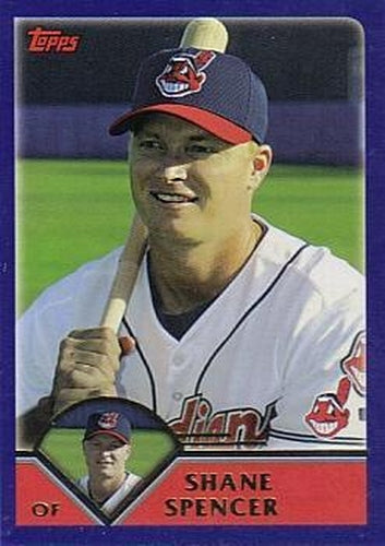 #496 Shane Spencer - Cleveland Indians - 2003 Topps Baseball