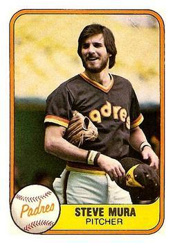 #496 Steve Mura - San Diego Padres - 1981 Fleer Baseball