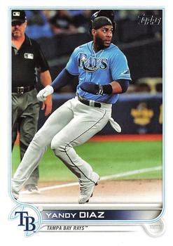 #496 Yandy Diaz - Tampa Bay Rays - 2022 Topps Baseball