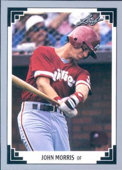 #496 John Morris - Philadelphia Phillies - 1991 Leaf Baseball