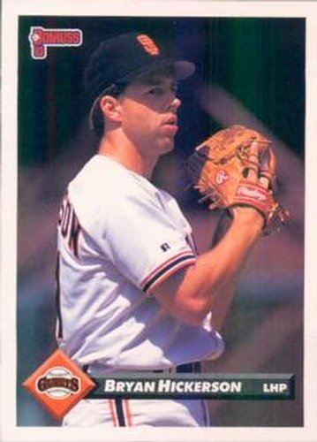 #496 Bryan Hickerson - San Francisco Giants - 1993 Donruss Baseball