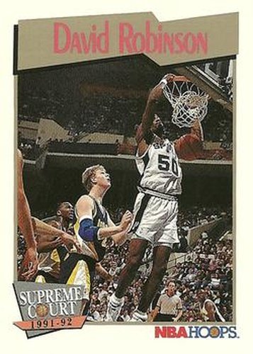 #496 David Robinson - San Antonio Spurs - 1991-92 Hoops Basketball