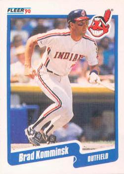 #496 Brad Komminsk - Cleveland Indians - 1990 Fleer USA Baseball