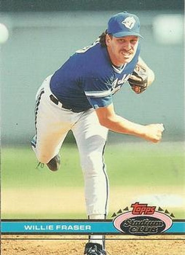 #496 Willie Fraser - Toronto Blue Jays - 1991 Stadium Club Baseball