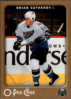 #496 Brian Sutherby - Washington Capitals - 2006-07 O-Pee-Chee Hockey