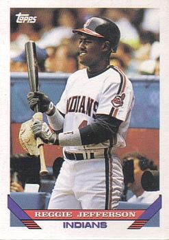 #496 Reggie Jefferson - Cleveland Indians - 1993 Topps Baseball