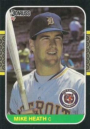 #496 Mike Heath - Detroit Tigers - 1987 Donruss Baseball