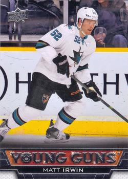 #496 Matthew Irwin - San Jose Sharks - 2013-14 Upper Deck Hockey