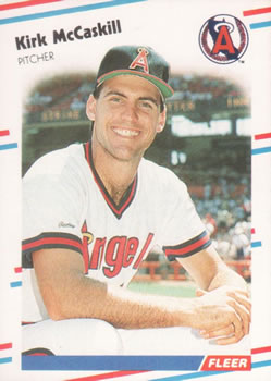 #496 Kirk McCaskill - California Angels - 1988 Fleer Baseball