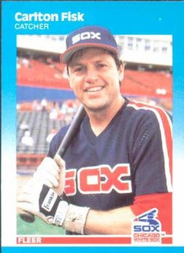 #496 Carlton Fisk - Chicago White Sox - 1987 Fleer Baseball