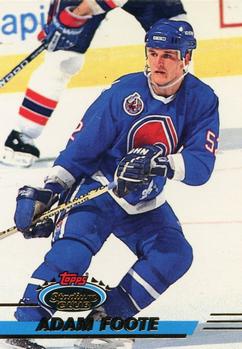 #496 Adam Foote - Quebec Nordiques - 1993-94 Stadium Club Hockey