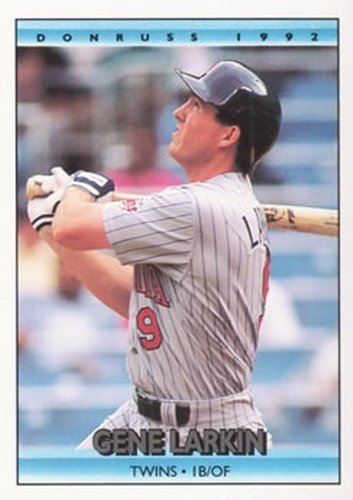 #496 Gene Larkin - Minnesota Twins - 1992 Donruss Baseball