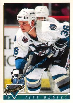 #497 Jeff Odgers - San Jose Sharks - 1993-94 O-Pee-Chee Premier Hockey
