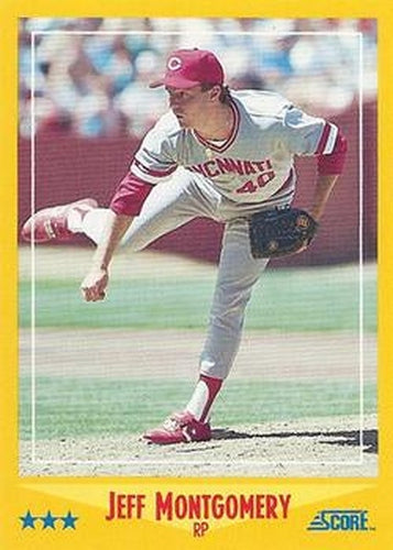 #497 Jeff Montgomery - Cincinnati Reds - 1988 Score Baseball