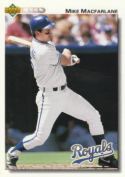 #497 Mike Macfarlane - Kansas City Royals - 1992 Upper Deck Baseball