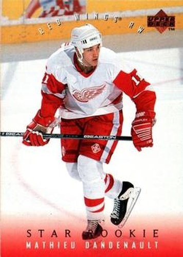 #497 Mathieu Dandenault - Detroit Red Wings - 1995-96 Upper Deck Hockey