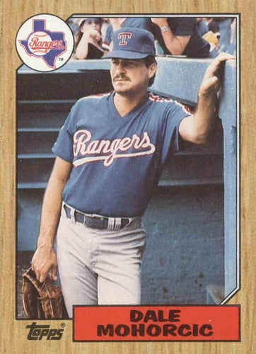 #497 Dale Mohorcic - Texas Rangers - 1987 Topps Baseball