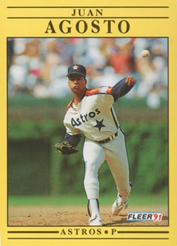#497 Juan Agosto - Houston Astros - 1991 Fleer Baseball